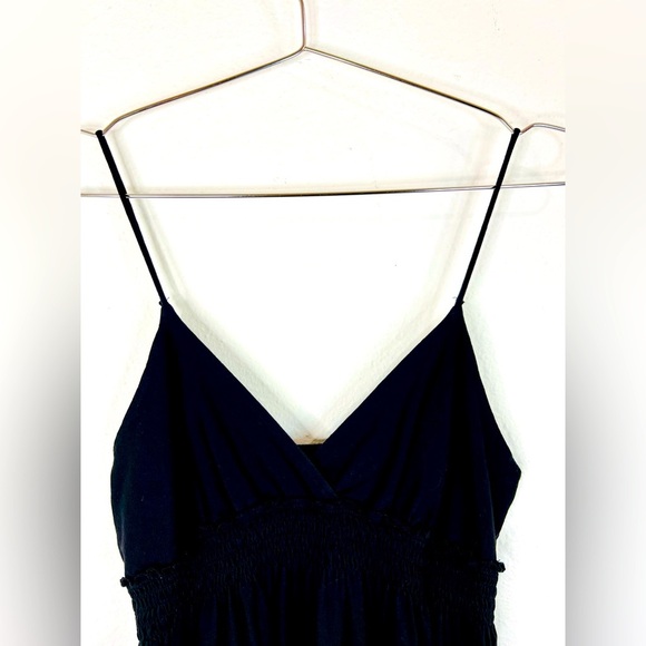 Forever Twenty One Black Mini Dress Medium 31” Length Stretchy Chic Design - Picture 5 of 9